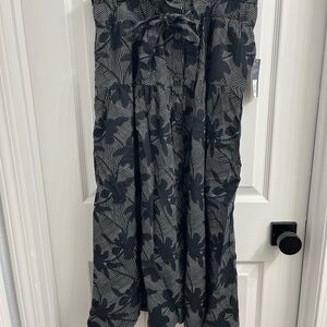 Black and White Floral Maxi Dress